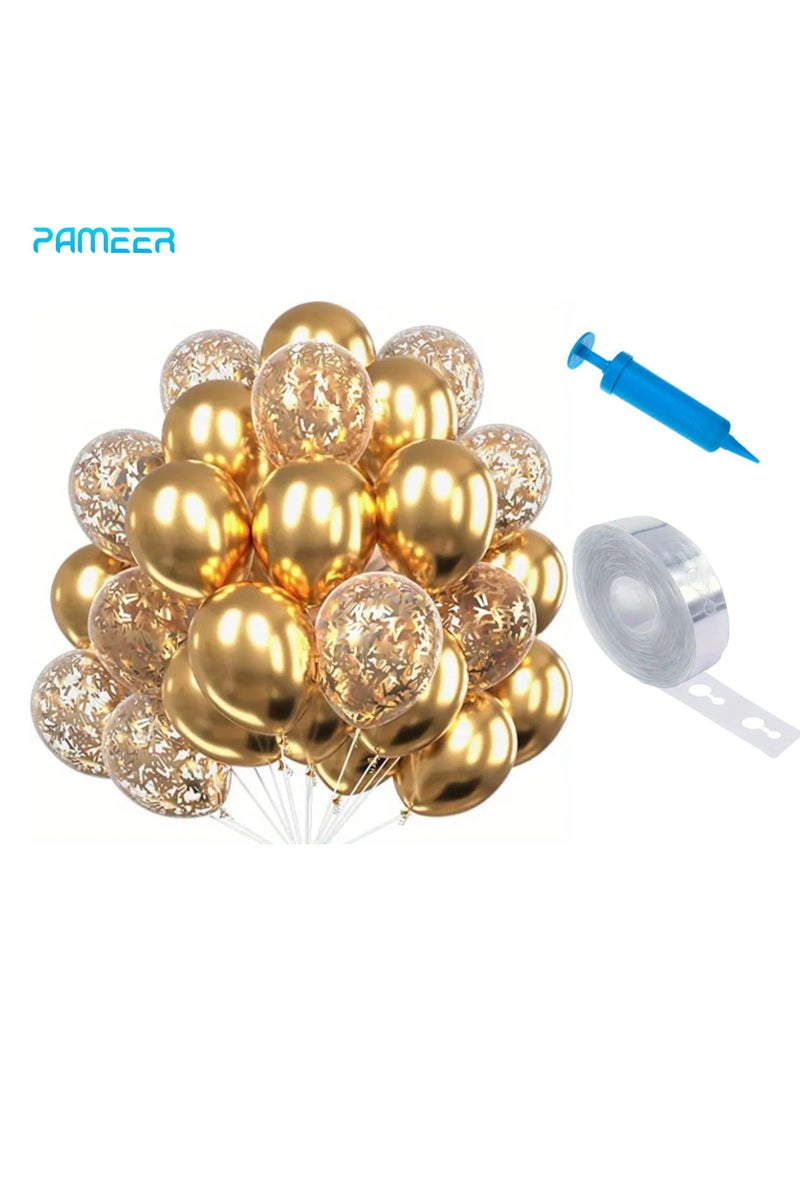 بامير 30 قطعة، بالونات من اللاتكس غير اللامع على شكل عقيق معكرون مقاس 30.48 سم، مع ملحقات بالونات ناعمة على شكل قوس وسلسلة بالونات ومضخة هواء يدوية، وقصاصات ملونة، وبالونات معدنية لديكور - Image 1