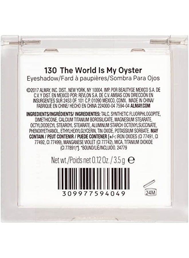 Almay Eyeshadow Palette, Longlasting Eye Makeup, Single Shade Eye Color in Matte, Metallic, Satin and Glitter Finish, Hypoallergenic, 130 The World Is My Oyster, 0.1 Oz - Image 2