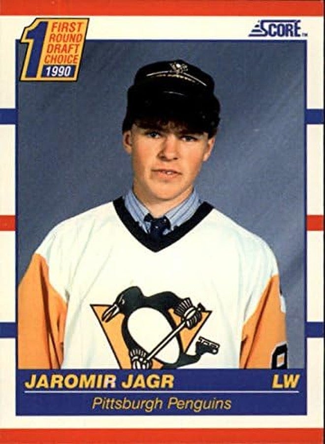 1990-91 Score #428 Jaromir Jagr RC NHL Hockey Trading Card