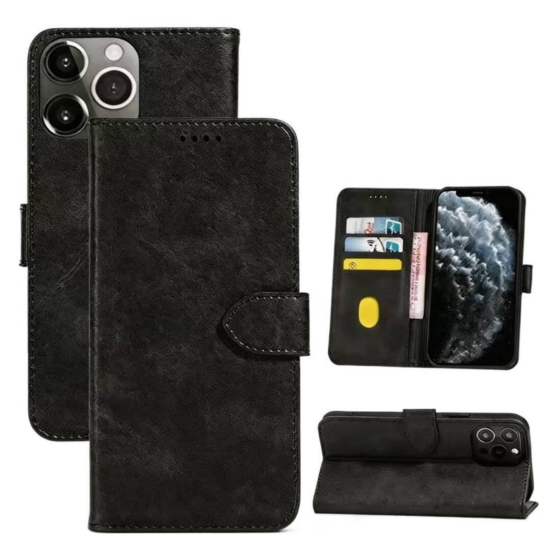 Drop Protection Samsung Galaxy S23 with Card Holder and Kickstand and Strong Magnetic in Black for Daily Carry - Image 4