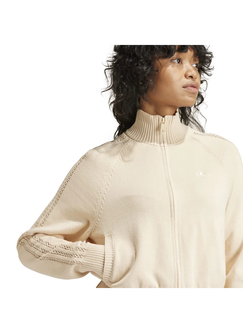 اديداس adidas KNIT TRACKTOP Pink Originals Women TRACK TOPS