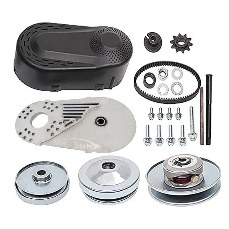 MOOSUN 30 Series 65 HP Go Kart Mini Bike Torque Converter Clutch Driver Pulley Replacement Comet Manco 212CC 34 Bore 10T 4041420 China Complete 34 Torque Converter Set
