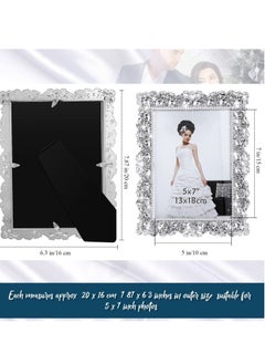 Generic Enhance Your Cherished Moments with a Set of 2 Rhinestone Crystal Picture Frames - Ideal for Weddings, Birthdays, and Special Occasions  - Image 4
