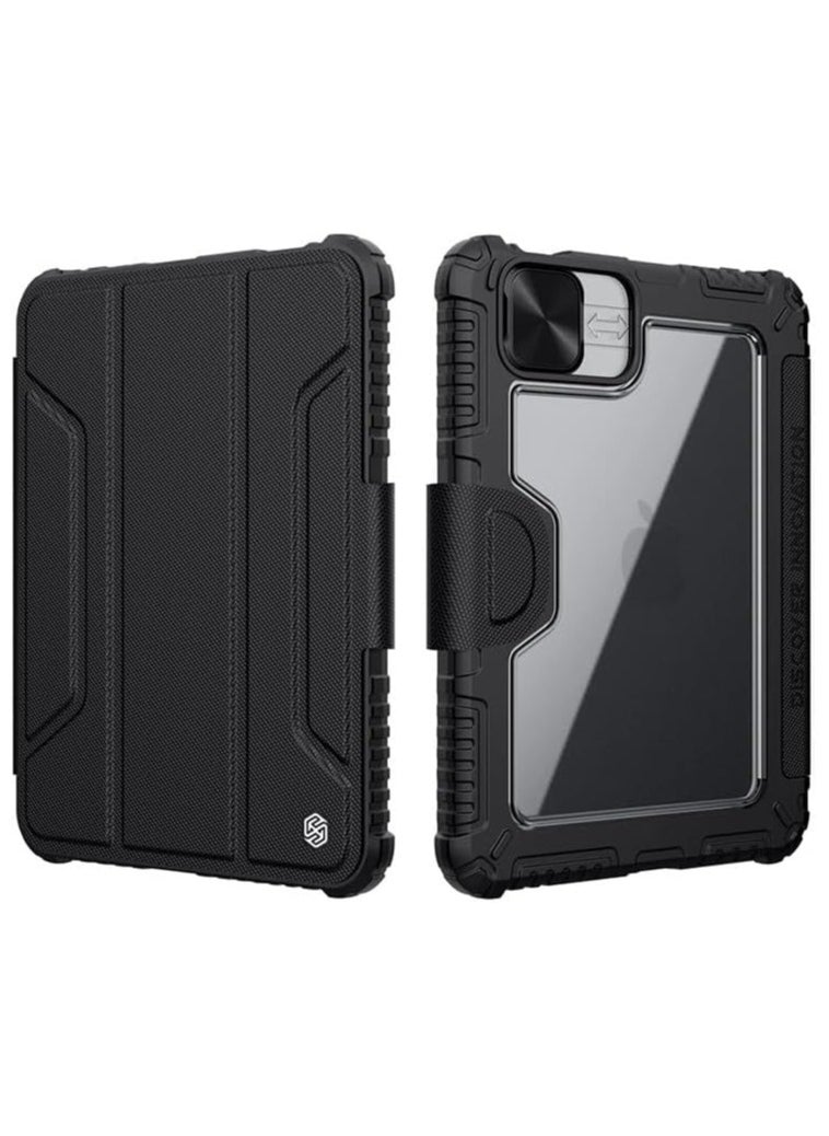 General Case for iPad Air 11" M2 2024/iPad Air 5th Gen/4th Gen 10.9",with Sliding Lens Cover Shockproof TPU Frame + PC +Leather [Auto Sleep Wake] Trifold Stand Built-in Pencil Holder  - Image 1