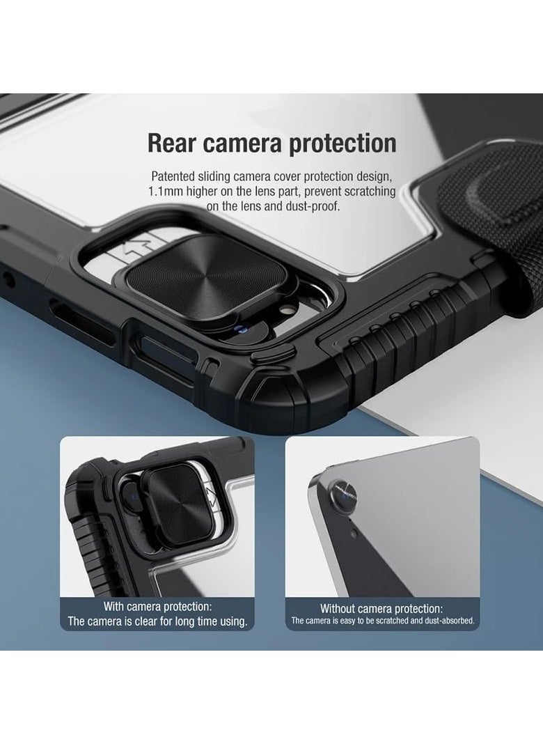 General Case for iPad Air 11" M2 2024/iPad Air 5th Gen/4th Gen 10.9",with Sliding Lens Cover Shockproof TPU Frame + PC +Leather [Auto Sleep Wake] Trifold Stand Built-in Pencil Holder  - Image 2