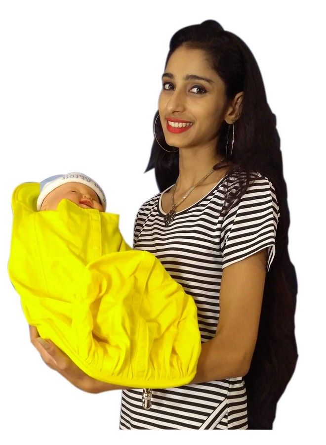 HOOPA حاملة أطفال بغطاء أصفر مشمس - Image 3