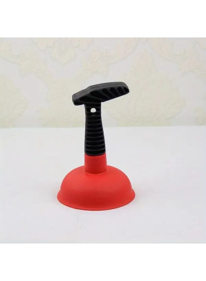 Red Heavy Duty Sink Plunger Drain Unclogger For Kitchen Bathroom Pipe Cleaner - Image 1