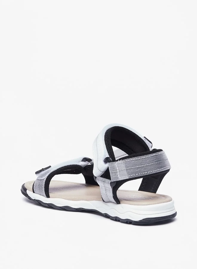 سيد دوتشيني Boys Textured Floaters with Hook and Loop Closure