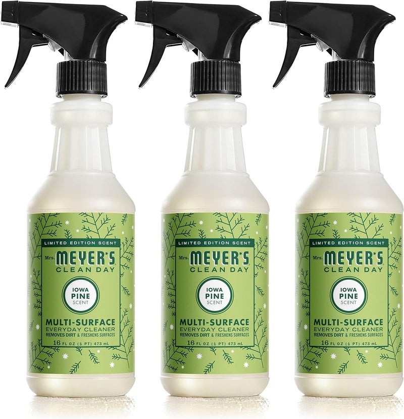 MRS MEYERS CLEAN DAY MultiSurface Cleaner Spray Cruelty Free Formula Iowa Pine 16 fl Oz Pack of 3