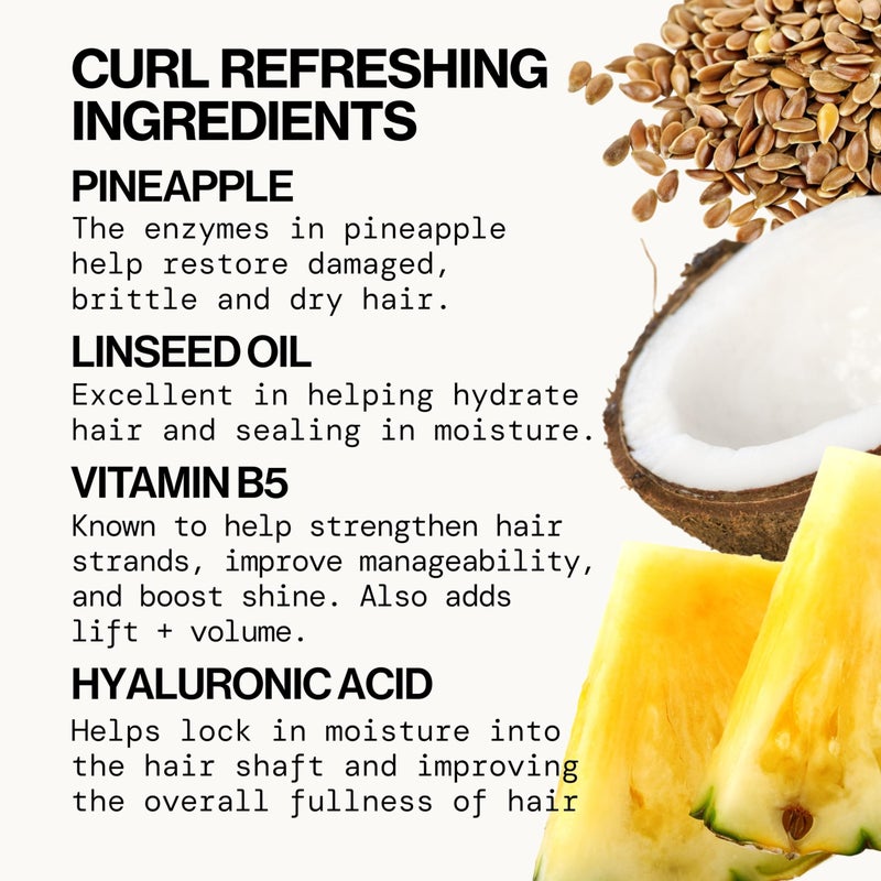 Pacifica Pineapple Swirl Curl Defining Cream â€“ Curl Cream for Curly Hair, Curly Hair Products with Coconut Oil and Hyaluronic Acid, Styling for Bouncy Waves Without Crunch - 4 Oz - Image 5