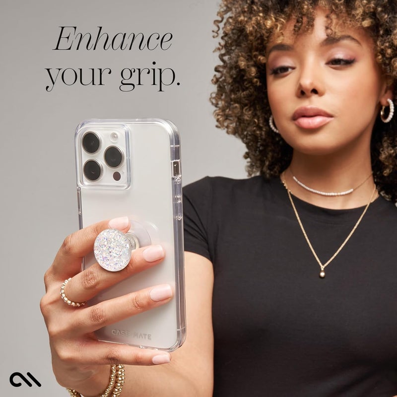 CASE-MATE Minis - Cell Phone Stand/Grip - Suction Cup Cell Phone Holder [Removable for Wireless Charging] for iPhones, Android Smartphones, Kindles & More - Twinkle Stardust - Image 4