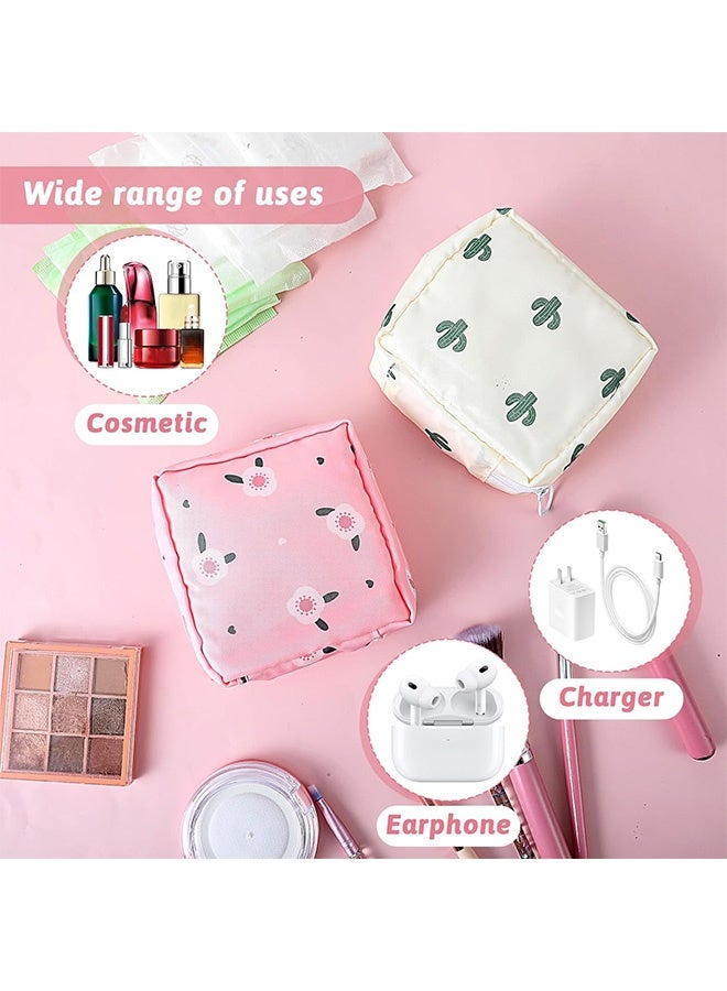 Quantum 2 PCS Storage Bag, Portable Waterproof Travel Storage Bag, Portable Reusable Tampon Storage Makeup Bag for Women - Image 5