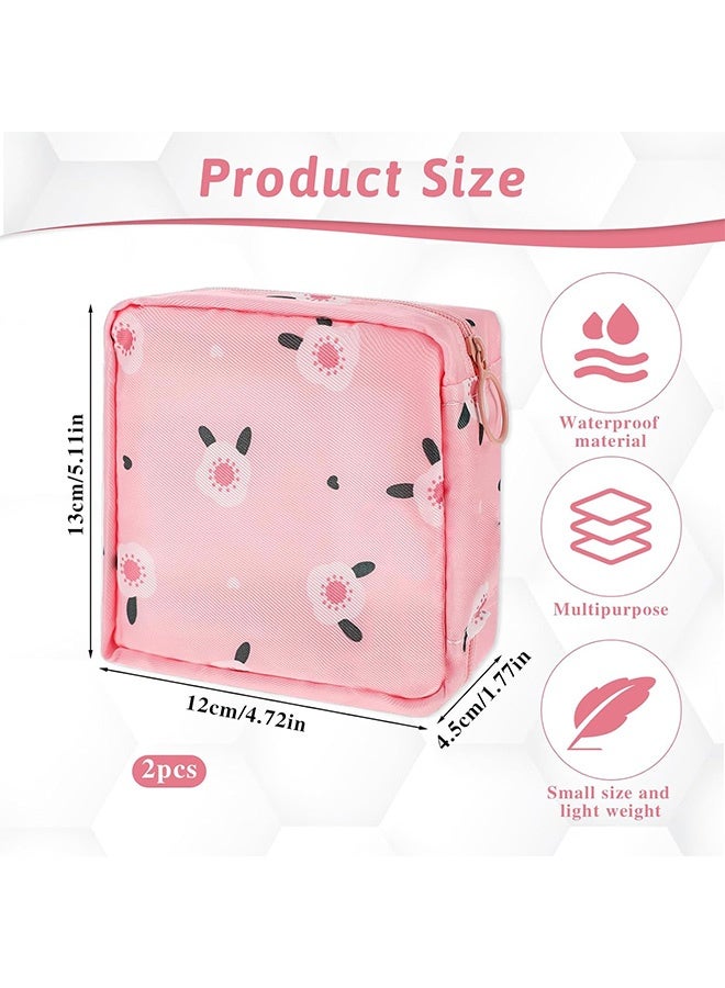 Quantum 2 PCS Storage Bag, Portable Waterproof Travel Storage Bag, Portable Reusable Tampon Storage Makeup Bag for Women - Image 2