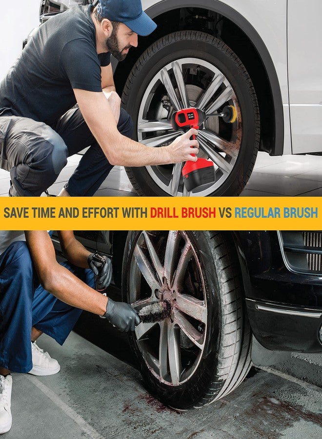 SCRUBIT Drill Brush Attachment Set - Power Scrubber Tile and Grout Tool - Use for Kitchen, Shower, Bathtub and Floor Surface - All Purpose Household Cleaning Kit Includes 3 Brushes with A Bit Extender - Image 5