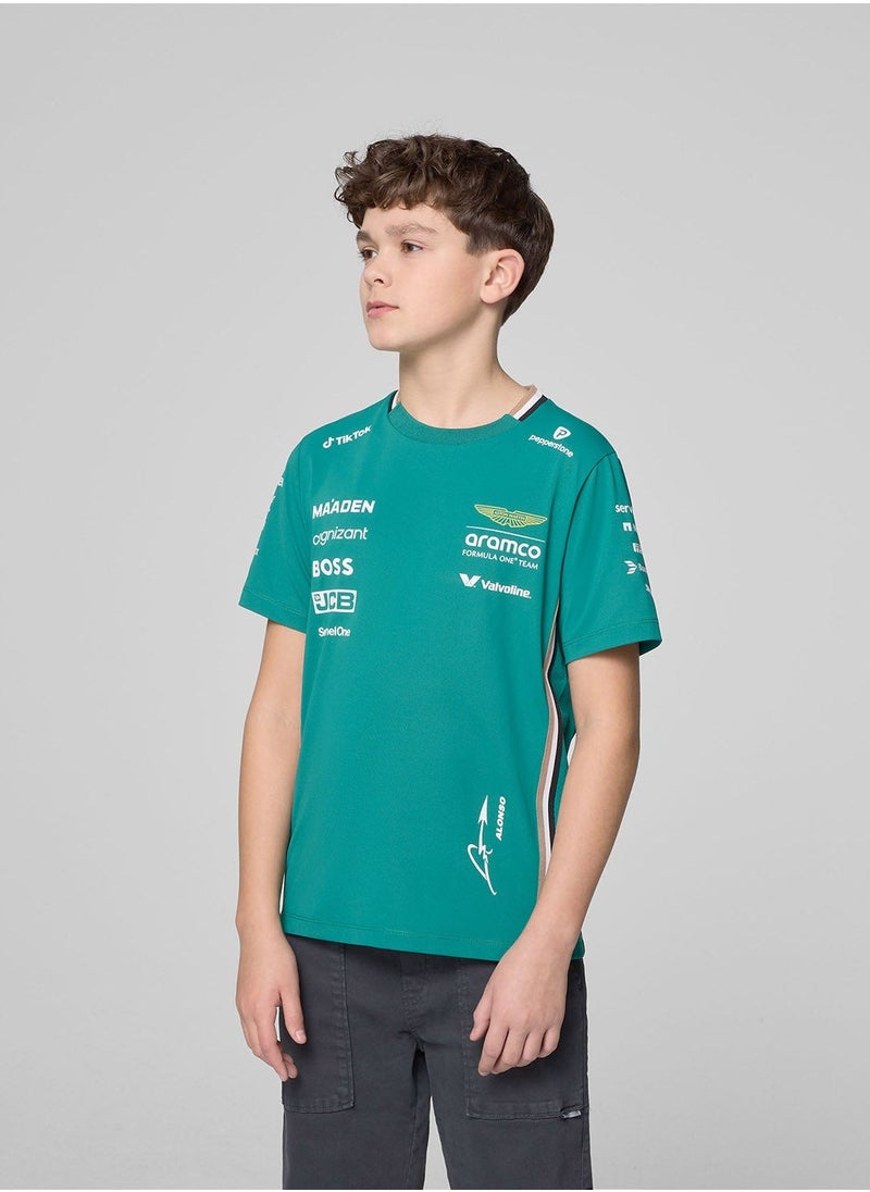 Aston Martin 2025 Kids Team T-Shirt  - Image 2