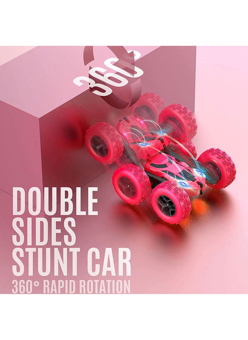 Kidwala Transforming Remote Control Stunt Car 4Wd 2.4Ghz Car For Kids Revolving Wheels Truck 360 Body Complete Rotation, Convertible Wheels For Boys Red - Image 4