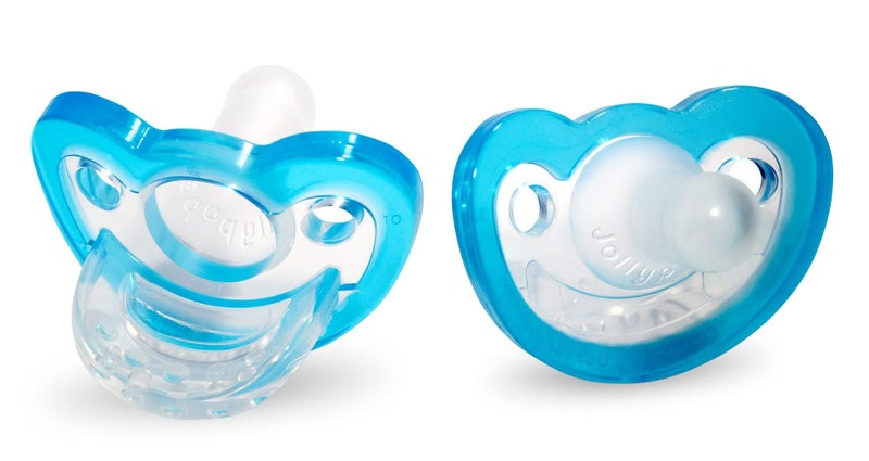 RaZbaby Jollypop Pacifier for Newborns Up USA Made Natural Shaped Orthodontic Binky Lovingly Shared in NICUs Hospitals Worldwide MedicalGrade 100 BPAFree 03 Months 2 Pack Blue