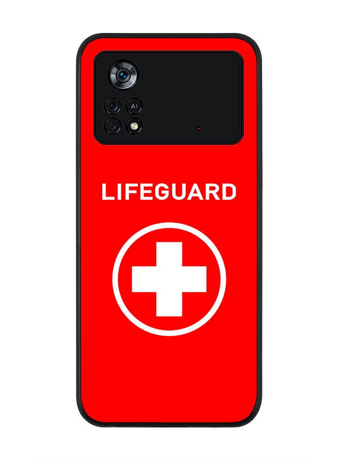 Stylizedd Rugged Black edge case for Poco M4 Pro 4G Slim fit Soft Case Flexible Rubber Edges Anti Drop TPU Gel Thin Cover - Lifeguard - Image 1