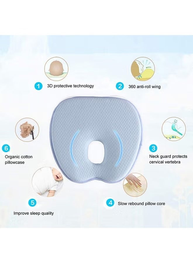 أوريتي ناعمة ومريحة القطن مسطحة رأس الطفل وسادة ، دائم ، عالية الجودة النسيج ، تنفس - Image 3