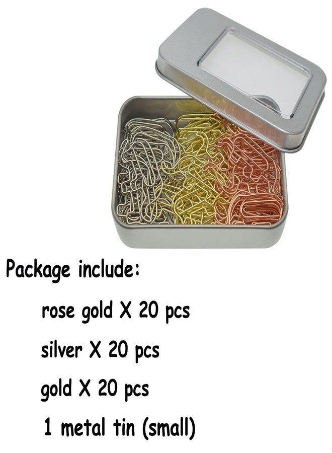 HiQin Elephant Shaped Paper Clips Decorative Paperclips, Cute Elephant Office Gifts 60 Pcs - Image 2