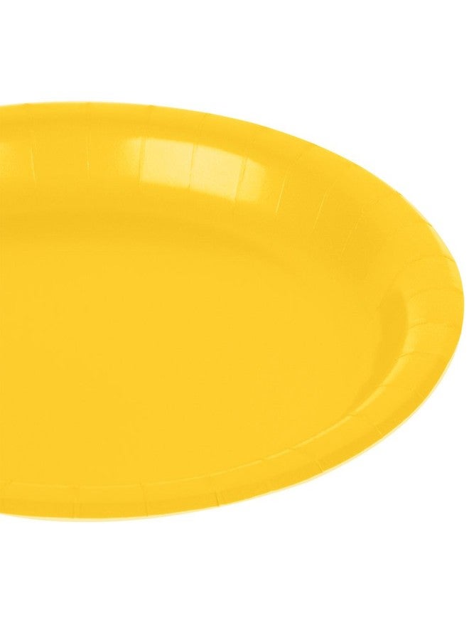 Amscan Yellow Sunshine Disposable Paper Plates - 6.75'', 20 Count - Perfect for Birthdays, Weddings, Baby Showers - Image 3