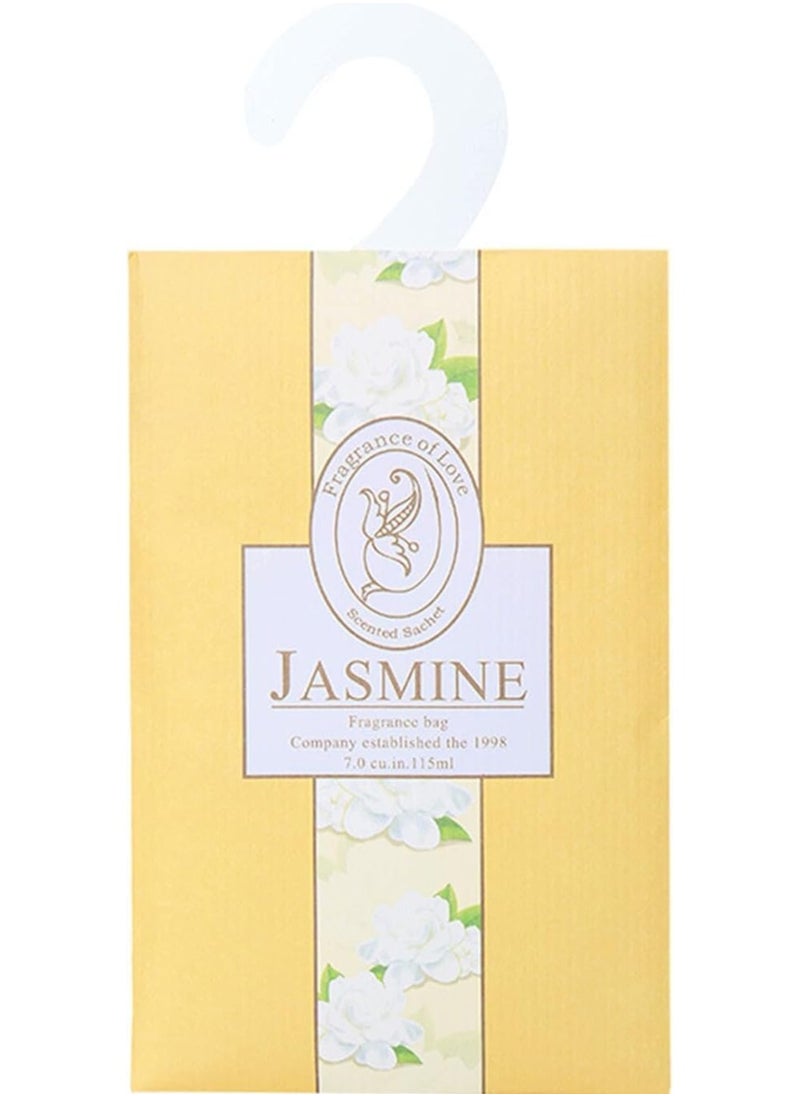 جاسمين أكياس معطرة مع خطاف معلق أكياس معطرة طبيعية معطرات خزانة الملابس لخزانة الملابس الحمام سيارة الياسمين  - Image 1