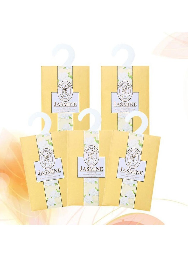جاسمين أكياس معطرة مع خطاف معلق أكياس معطرة طبيعية معطرات خزانة الملابس لخزانة الملابس الحمام سيارة الياسمين  - Image 2