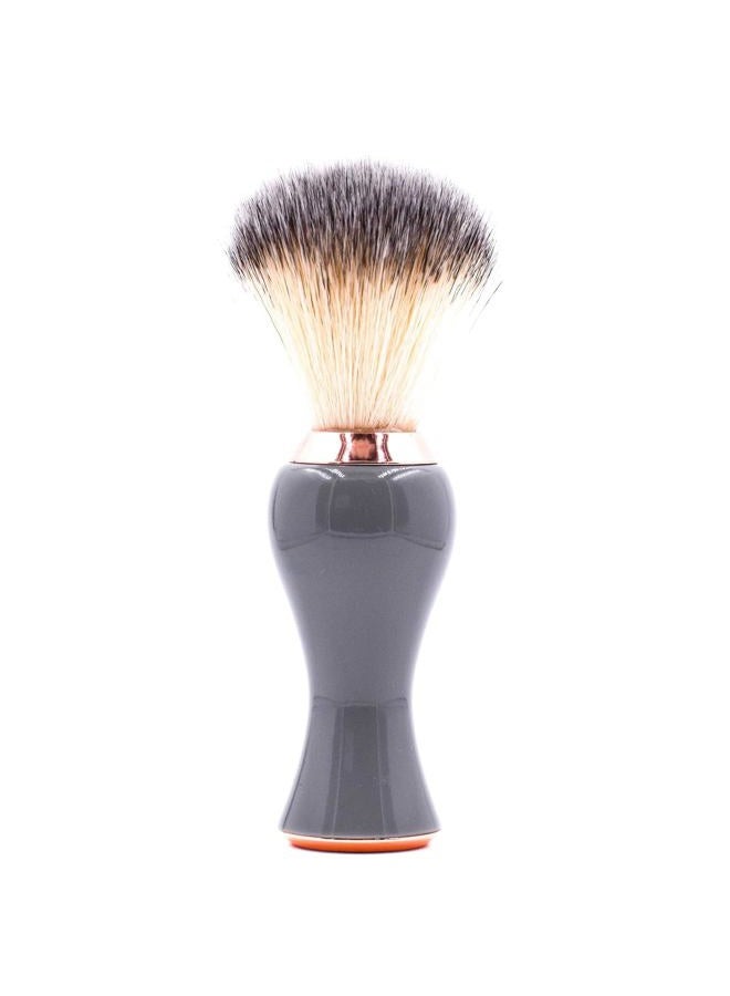 Parker Safety Razor Parker Premium Synthetic Bristle Shaving Brush with Stand - Super Soft Bristles for Sensitive Skin - Deluxe Gray and Rose Gold Handle - Shaving Brush for Men & Women - Image 3