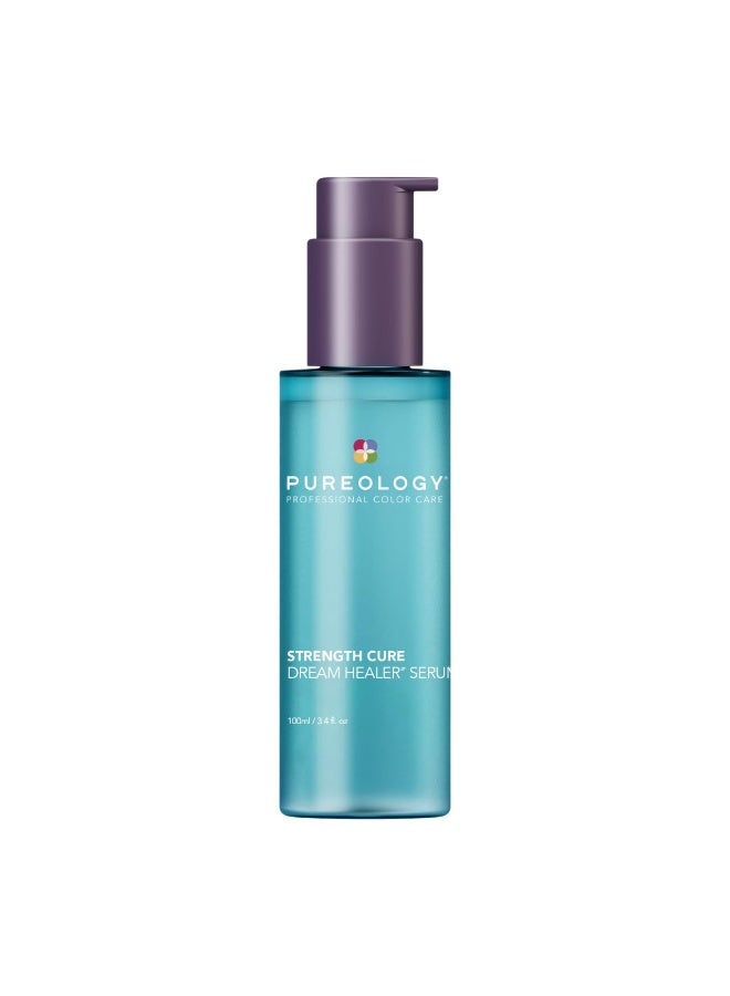 PUREOLOGY Pureology Strength Cure Dream Healer Serum - Leave-In Treatment For Damaged or Color-Treated Hair, Split End Repair, Lightweight & Strengthening Heat Protectant, Vegan, 3.4 Fl Oz - Image 1