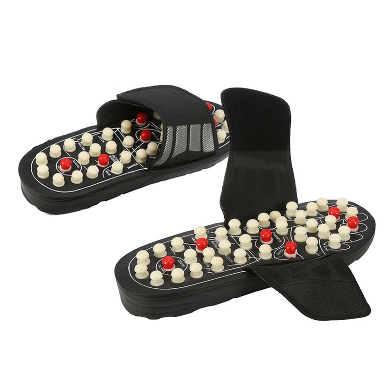 Massage Slippers Portable Foot Massager Women Men Massage Sandals Shoes(40-41 Rotating Dots) - Image 5