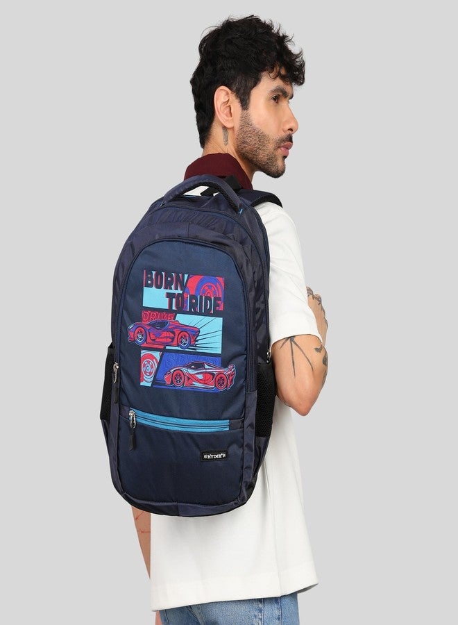 HYDER 40L Spark Latest And Trendy Stylish Waterproof College/Casual/School Bag/Backpack For Kids, Boys and Men | Best Bags For Everyday Use (Blue) - Image 2