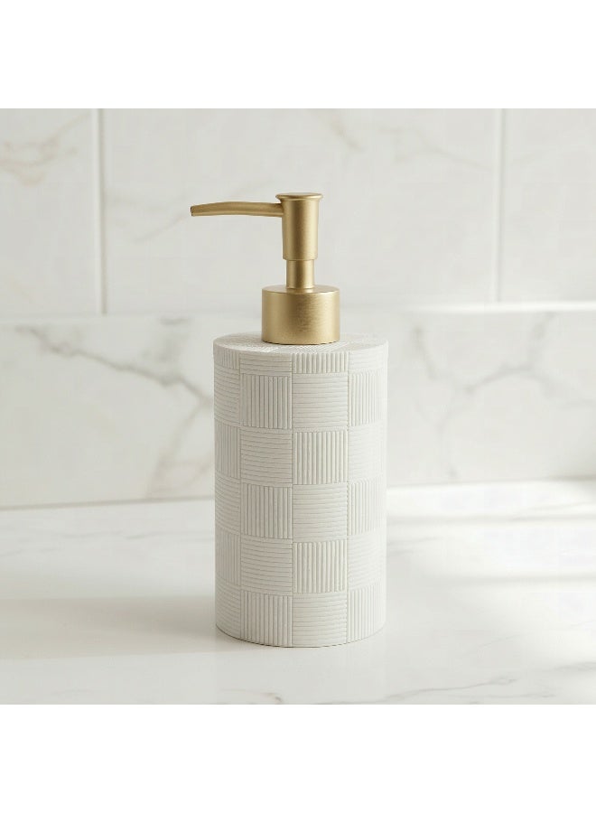 Home Box White Soap Dispenser with Gold Pump - Image 1