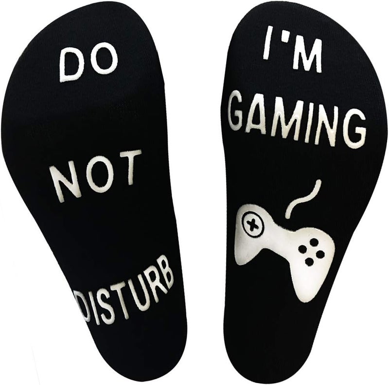 NDLBS Funny Christmas Gifts Novelty Gaming Socks Christmas Stocking Stuffers for Men Teens Boys Kids Him Adult Xmas Gifts - Image 1