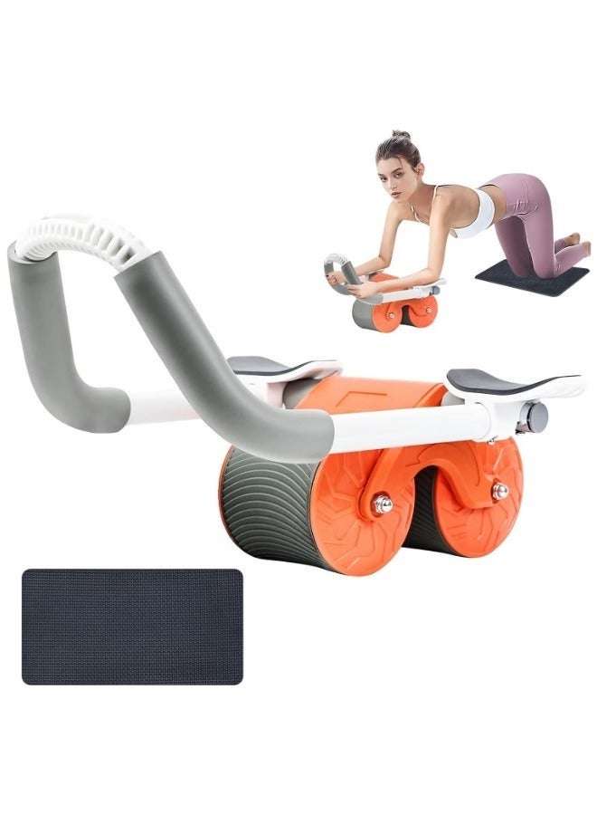 Rebound Abdominal Wheel - Non-Slip Double Wheels with Elbow Support and Knee Pad for  Workout Core Training - Image 1