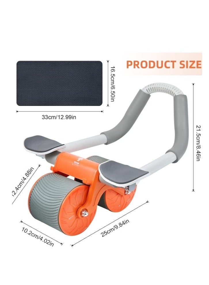 Rebound Abdominal Wheel - Non-Slip Double Wheels with Elbow Support and Knee Pad for  Workout Core Training - Image 2
