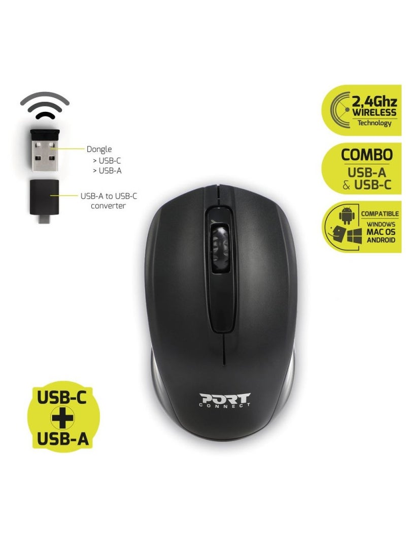 PORT Designs Premium 14/15.6″ Laptop Backpack with Wireless Mouse, Black | 501901 - Image 3