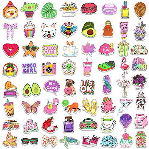 QTL 250pcs Cute Vinyl Stickers for Girls Stickers for Kids Teens Girls Easter Basket Stuffers Gifts Water Bottle Stickers for Hydroflask Waterproof - Image 4