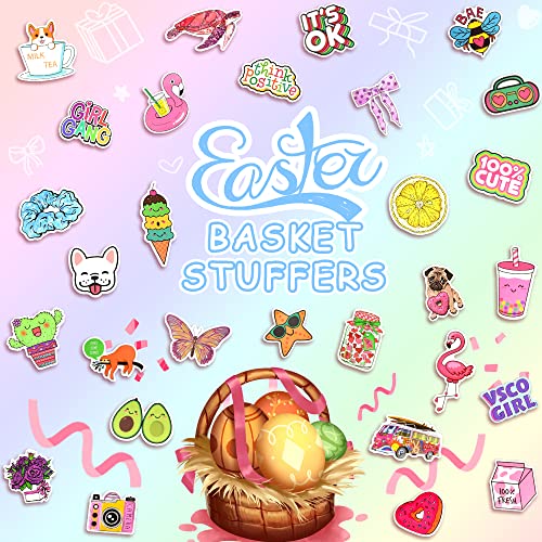 QTL 250pcs Cute Vinyl Stickers for Girls Stickers for Kids Teens Girls Easter Basket Stuffers Gifts Water Bottle Stickers for Hydroflask Waterproof - Image 2