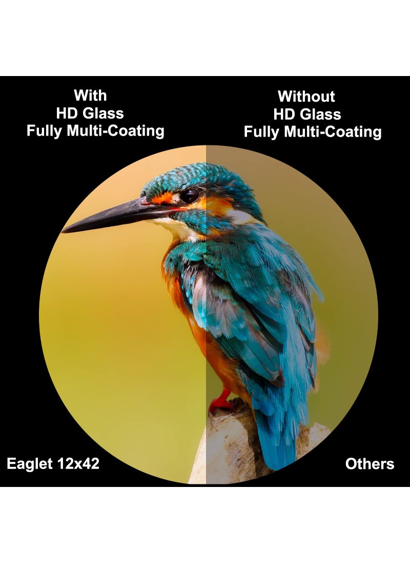EYESKEY Binoculars for Adults with Upgraded Phone Adapter- Eyeskey Eaglet 12x42 HD Binoculars for Bird Watching Hunting Nature Widelife, Completely Waterproof and fogproof Meet All Your Needs  - Image 4