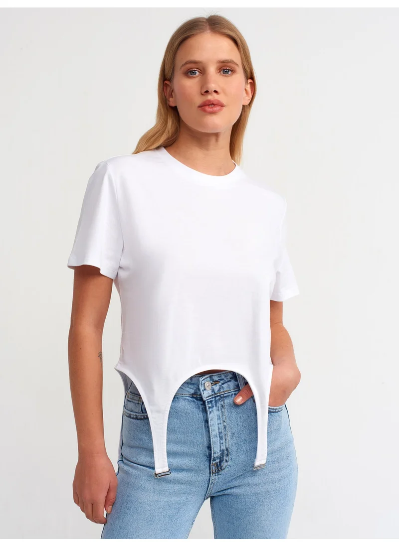 ديلفين 30159 Crew Neck T-Shirt-White