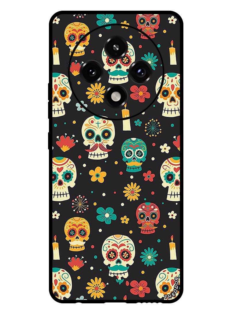 Theodor Protective Case Anti Scratch Shock Proof Bumper Cover For Oppo A3 Pro Skeleton Patterns - Image 1