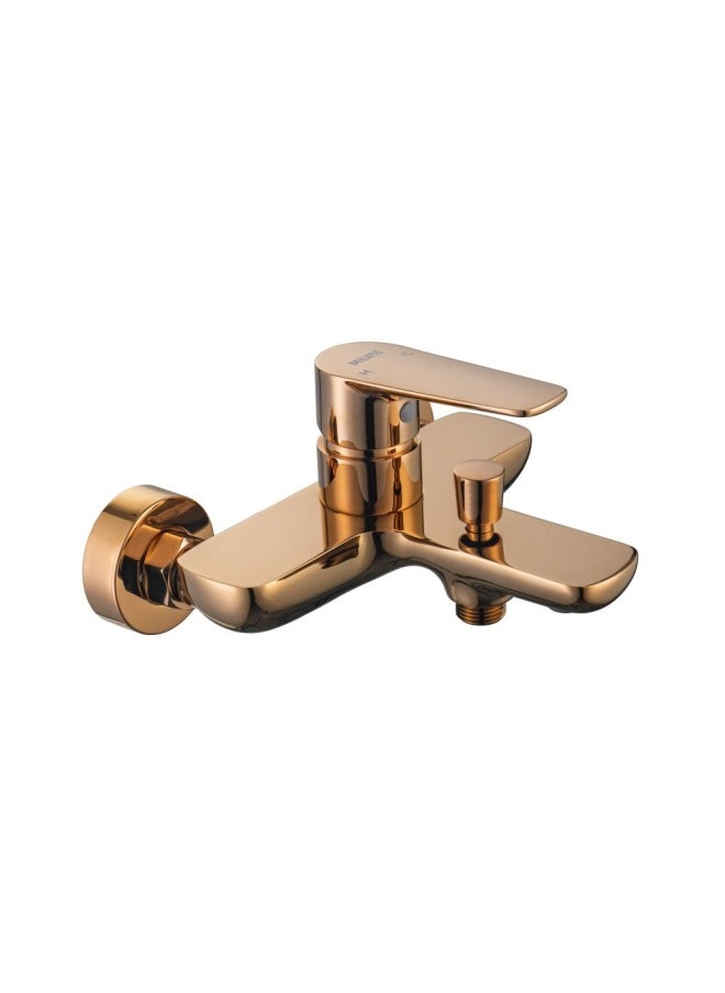DANUBE HOME - Milano Calli Wall Mounted Bath Shower Mixer Set Rose Gold - Image 1