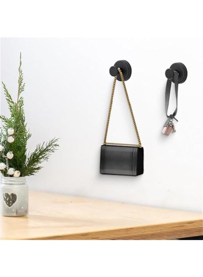 Suction Cup Hooks,Upgrade Luxe Hold No-Drill Hooks,Stainless Steel Waterproof Suction Cup Hook for Doors Tile Mirrors,Rustproof Hook Holder for Showers Home Kitchen (Gold, 2 PCS)  - Image 2