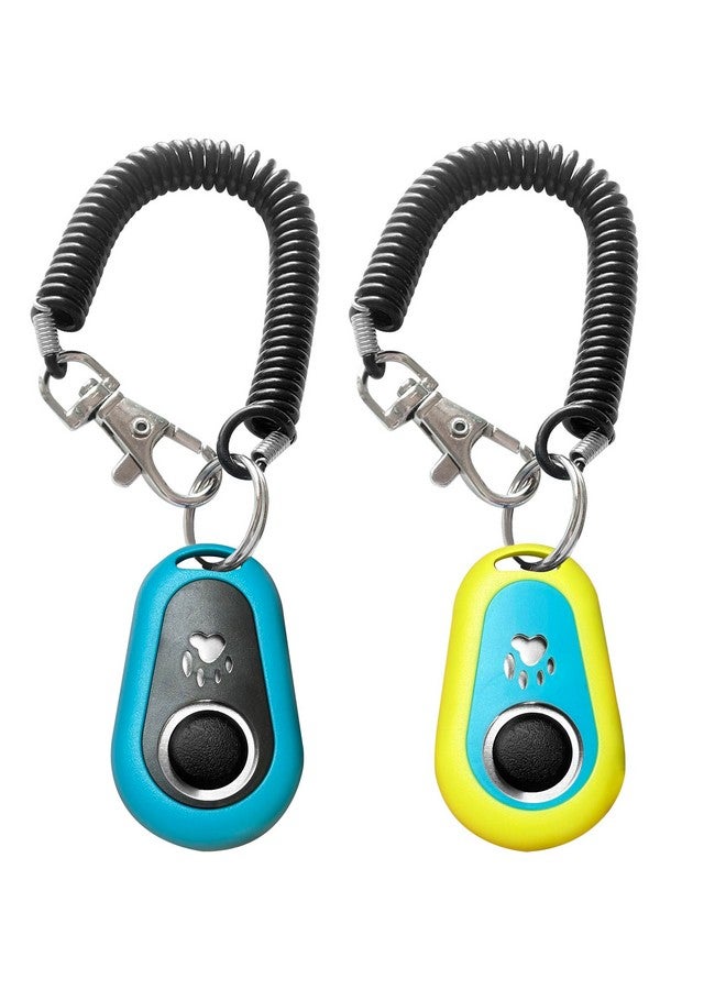 هواووو جهاز HoAoOo Pet Clicker للكلاب/القطط/الخيول/الطيور أو الحيوانات الأخرى - أجهزة نقر للتدريب (أزرق + أخضر) - Image 1