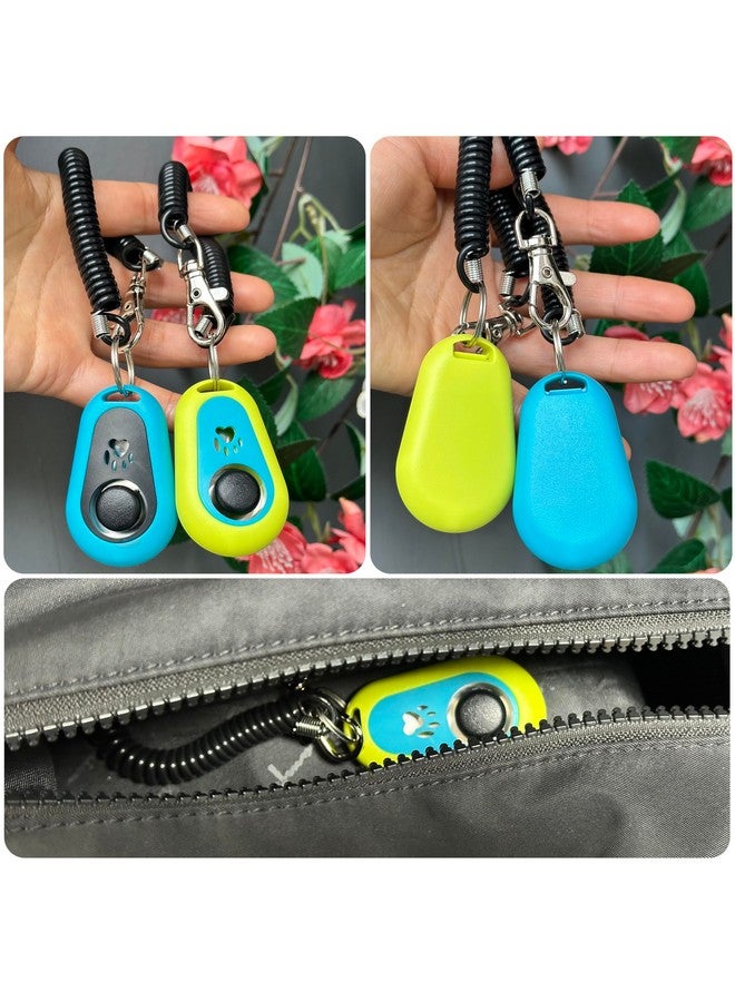 هواووو جهاز HoAoOo Pet Clicker للكلاب/القطط/الخيول/الطيور أو الحيوانات الأخرى - أجهزة نقر للتدريب (أزرق + أخضر) - Image 2