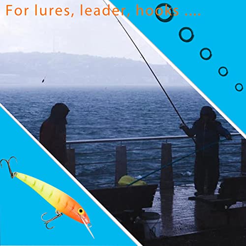 ZYYC 200 PCS Stainless Steel Fishing Split Rings Fishing Lures Connector Flat Stainless Steel Split Ring for Mini Key Chain Rings Open Jump Rings Connectors for Jewlery Making Findings Fishing - Image 5