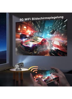 ELTRAZONE Mini Projector Full HD 720P Bluetooth Projector with 4K Support, Auto Focus & Auto Trapezoidal Correction, Portable Home Cinema Projector Compatible with TV Stick, X-Box, DVD, Laptop, Smartphone – Small, Compact, and Versatile  - Image 3