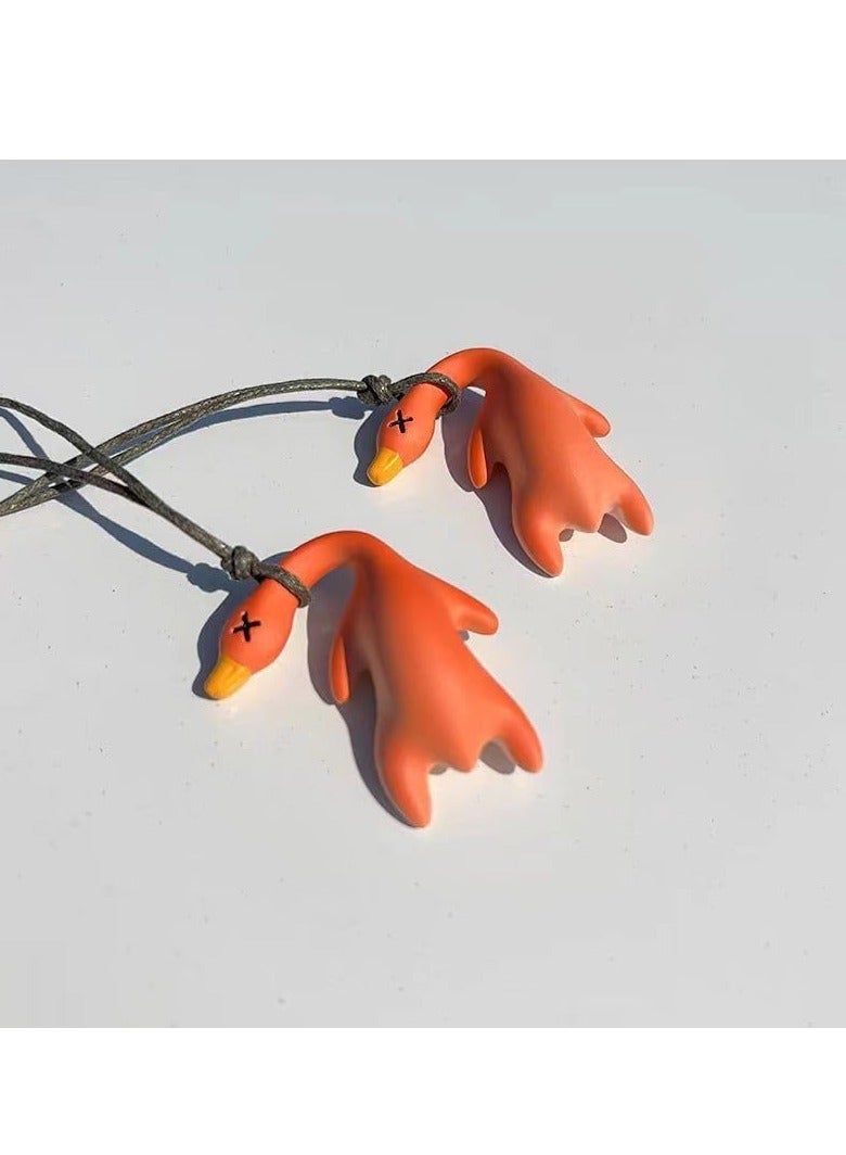 Generic Color Changing Duck Pendant,UV Color Changing Car Pendant, Discoloration Duck,Rearview Mirror Hanging Decoration,Farbwechsel in the Sun,for Cars, Bicycles (2PCS)  - Image 2