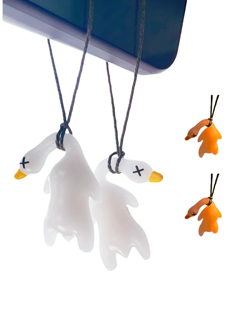 Generic Color Changing Duck Pendant,UV Color Changing Car Pendant, Discoloration Duck,Rearview Mirror Hanging Decoration,Farbwechsel in the Sun,for Cars, Bicycles (2PCS)  - Image 1