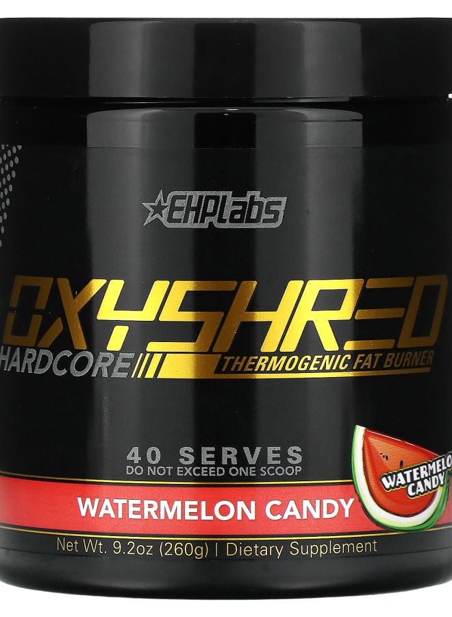 EHPLabs OxyShred Hardcore Thermogenic Fat Burner Watermelon Candy 9.2 oz (260 g) - Image 2